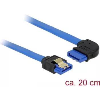 Cable SATA DeLOCK 84989 0,2 m SATA 7-pin negro azul