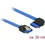 Cable SATA DeLOCK 84989 0,2 m SATA 7-pin negro azul