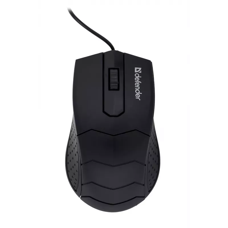 Defender HIT MB-530 ratón óptico con cable, 1000 DPI, negro