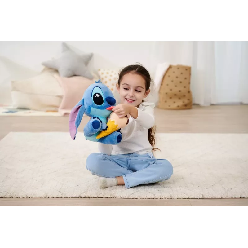 Peluche SIMBA Mascot Stitch helado 25 cm, figura original suave