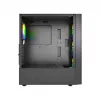 Gembird Fornax 4300 CCC-FC-4300 caja gaming ATX Midi Tower, cristal templado, ventiladores ARGB, 2x USB 3.1, 1x USB 2.0, negra