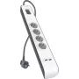 Regleta Belkin 525J con 4 tomas schuko y 2 puertos USB-A, cable de 2 m