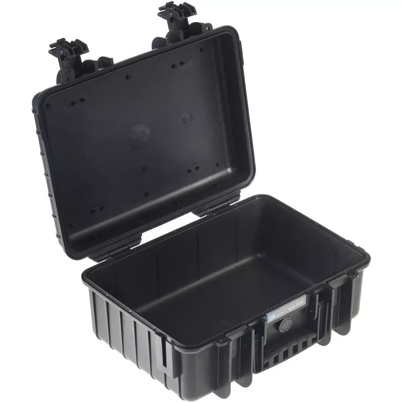 B&W outdoor.cases Type 4000 maleta rígida con juego de divisores acolchados, negra, 4000/B/RPD