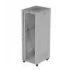 Armario rack LANBERG FF01-8047-12SL 47U 800x1000 mm gris con puertas de cristal delanteras y traseras y espacio para panel LCD