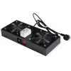 Ventilador de refrigeración ROLINE 26.21.0189 2 ventiladores negro para carcasa de pared de 19 inch
