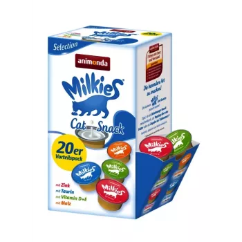 Snacks secos para gatos animonda Milkies 15 g — Snack para gatos adultos, 15 g bolsita