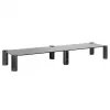 Soporte para monitor MACLEAN MC-936 doble brazo, carga máxima 20 kg, base de cristal templado