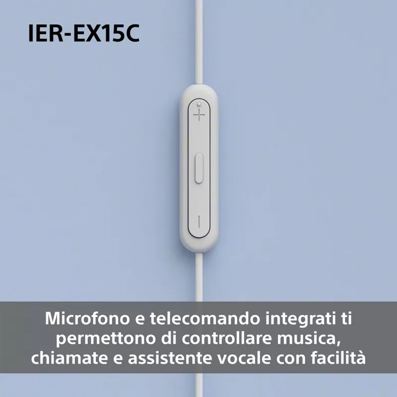 Sony IER-EX15C Auricular Cableado In-Ear Llamadas/Música USB Type-C Negro
