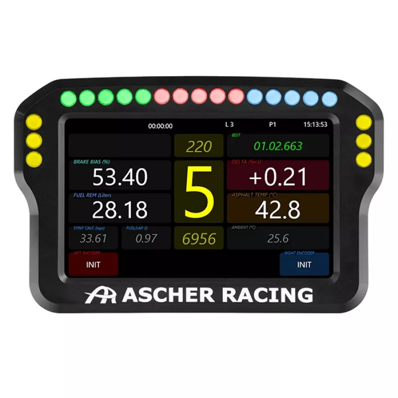Panel de instrumentos para volante Ascher Racing 4