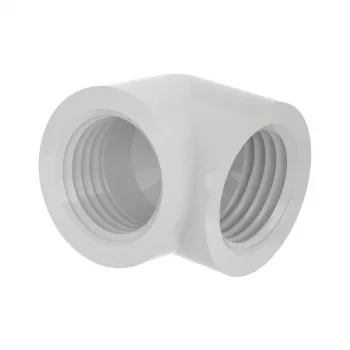Adaptador en ángulo de 90° Barrow G1/4 hembra a G1/4 hembra TDWT90SN-V2 — Blanco