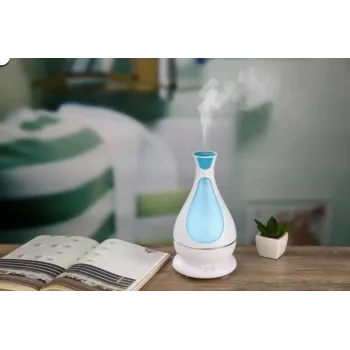 Difusor de aroma Minimu con luz LED, 400 ml, blanco