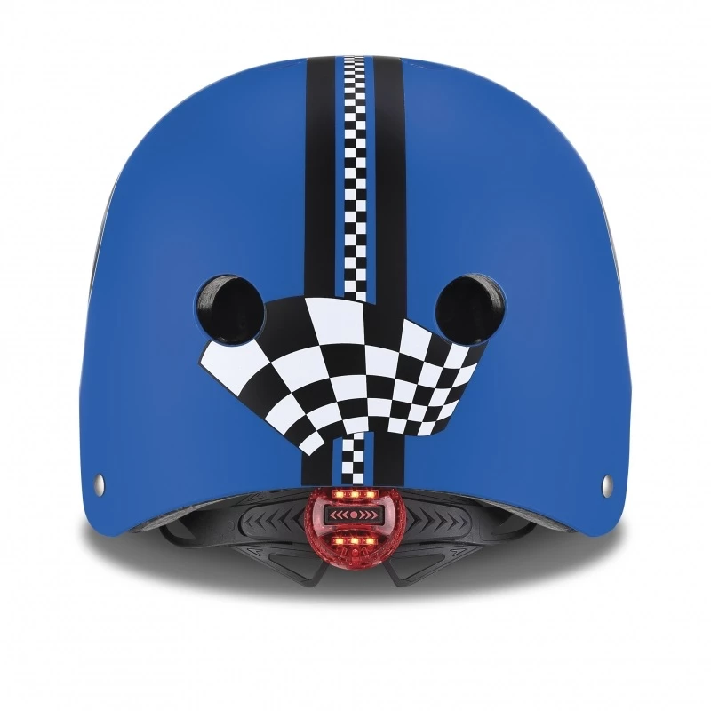 Globber | Azul oscuro | Casco Elite Lights Racing, XS/S (48-53 cm) | 507-300