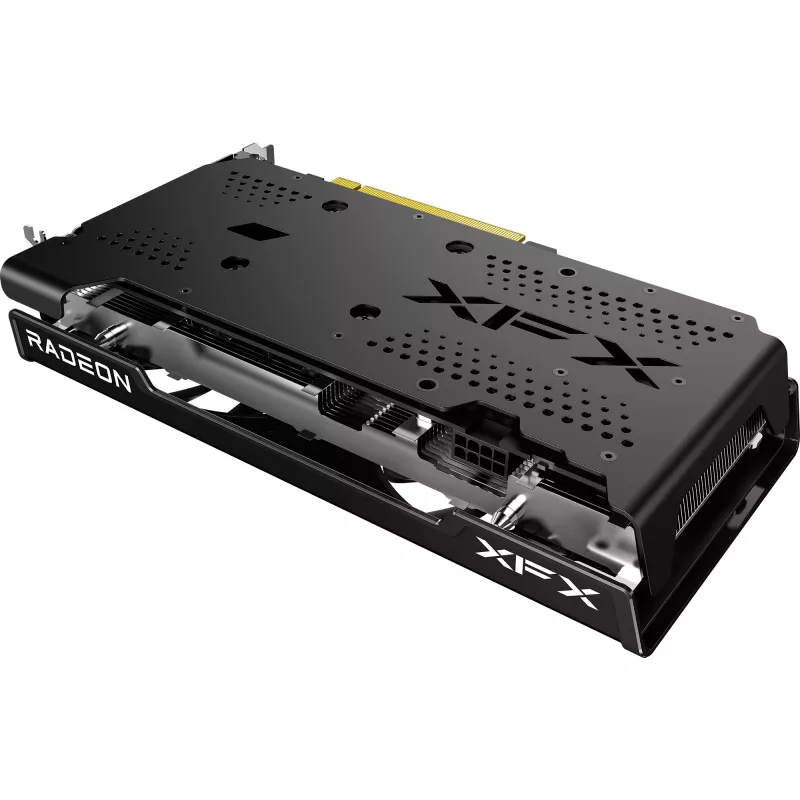 Tarjeta gráfica XFX Radeon RX 7600 — 8 GB GDDR6, PCIe 4.0, 128 bits, 2x DisplayPort 2.1, HDMI 2.1, 2 ventiladores