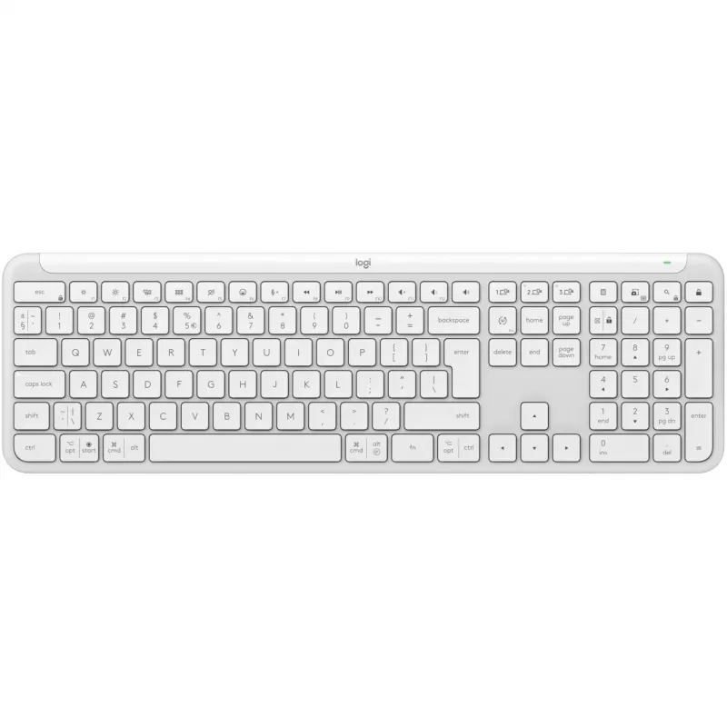 Teclado Logitech K950 Signature delgado de oficina RF Wireless Bluetooth QWERTY US International blanco