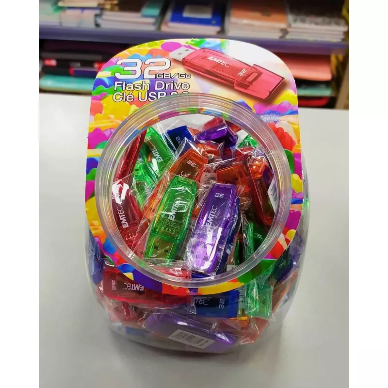 Memoria USB Emtec 32 GB USB Type-A C410 Color Mix Candy Jar