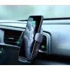 Soporte de carga inalámbrica para coche Aukey HD-C52 — soporte para coche compatible con Qi con ángulo ajustable y función de carga inalámbrica