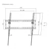 Soporte de pared para TV SBOX para pantallas de 37–70 pulgadas, inclinable, carga máx. 45 kg, modelo PLB-3446T-2