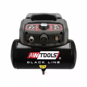 Compresor de aire AWTools AC6 6L 1,5 CV depósito portátil, una etapa 1,5 CV, capacidad 6 L