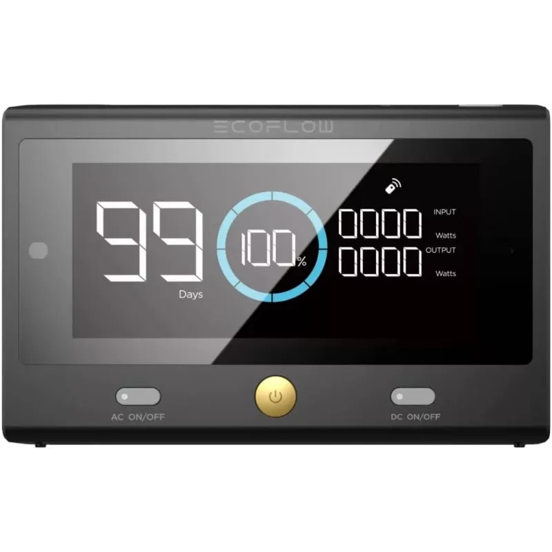 EcoFlow 50049001 mando a distancia para estación de energía portátil DELTA Pro, Bluetooth, negro