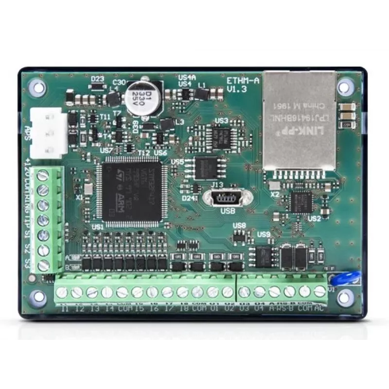 Módulo de notificación SATEL ETHM-A para sistemas de alarma de seguridad, 12 V, 80 mA, 83×26×60 mm