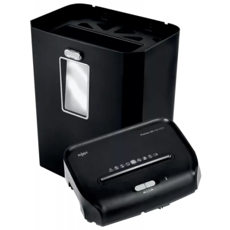 Destructora de documentos Rexel ProMax QS RSX1035 corte en partículas P4, corte en partículas, 22 cm, 4 x 40 mm, 35 L, 460 hojas, 58 dB