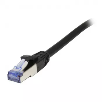 Cable de red RJ45 - CAT6A 500MHz - 1,0 m - negro - S-STP (S/FTP) - AWG26 - LSZH - Synergy 21