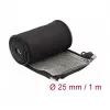 DeLOCK Funda de malla de apantallamiento EMI 1 m x 25 mm negro