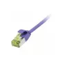 Cable de red RJ45, CAT6A 500 MHz, 1,0 m, lila, U/FTP, Slimline redondo d=3,8 mm, TPE/LSZH (Superflex), AWG32, con cable bruto Cat.7, Synergy 21 (S217393V3)