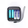 Cargador de pilas XTAR BC4 para AA/AAA NiMH y Li-Ion, 4 ranuras, entrada DC/USB, negro