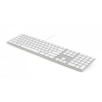 Matias FK318B-UK Aluminium Mac Hub 2xUSB gris espacial — teclado mecánico compatible con Mac con hub USB integrado