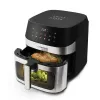 Freidora de aire ESPERANZA EKA005, capacidad de 8 L, 1600 W, control táctil, 10 programas, acero inoxidable, negra