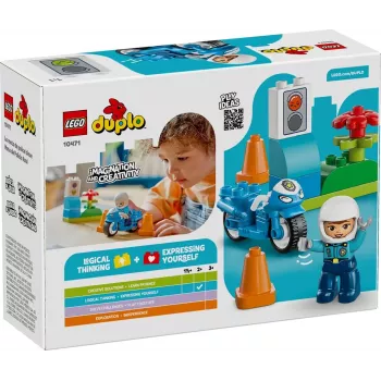 LEGO DUPLO 10471 Moto de policía azul