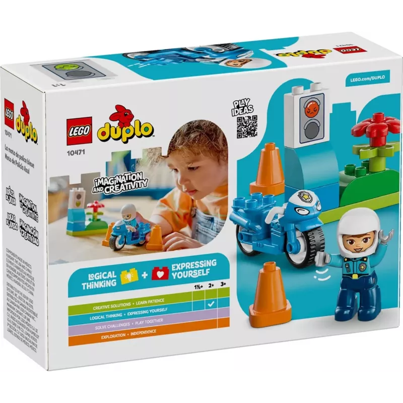 LEGO DUPLO 10471 Moto de policía azul