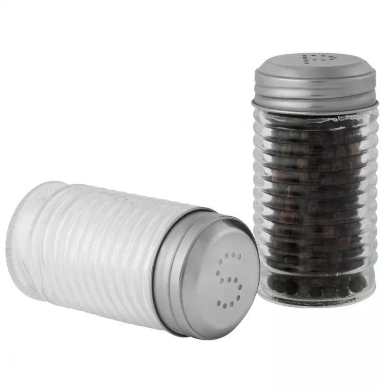 Set de salero y pimentero Salter 751 CLXRUP Beehive de cristal con orificios regulables