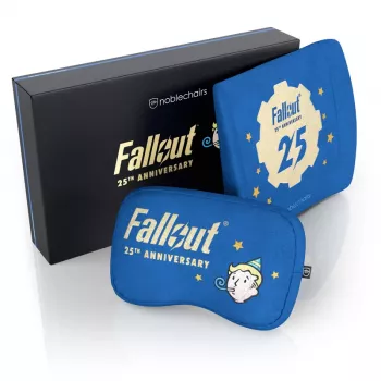 Cojín cervical/lumbar noblechairs Fallout 25th Anniversary Edition azul 2 uds.