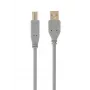 Cable USB 2.0 conector macho A a conector macho B, 1,8 m, gris