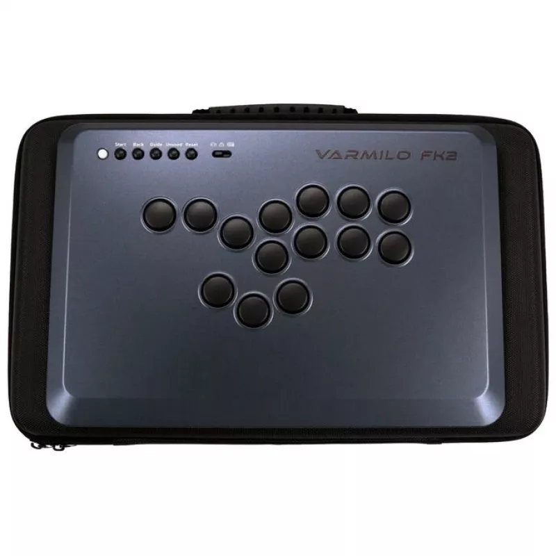 Mando arcade USB con cable Varmilo FK2 Shadow Metal – gamepad arcade compacto