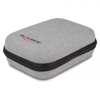 Maletín rígido DeLOCK 18446 funda protectora 16,5 x 11,5 x 6 cm gris