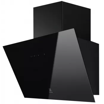 Campana de pared Electrolux LFV626K, negra, 598×396 mm, 615 m³/h recirculación, 62 dB, filtro de carbón activo