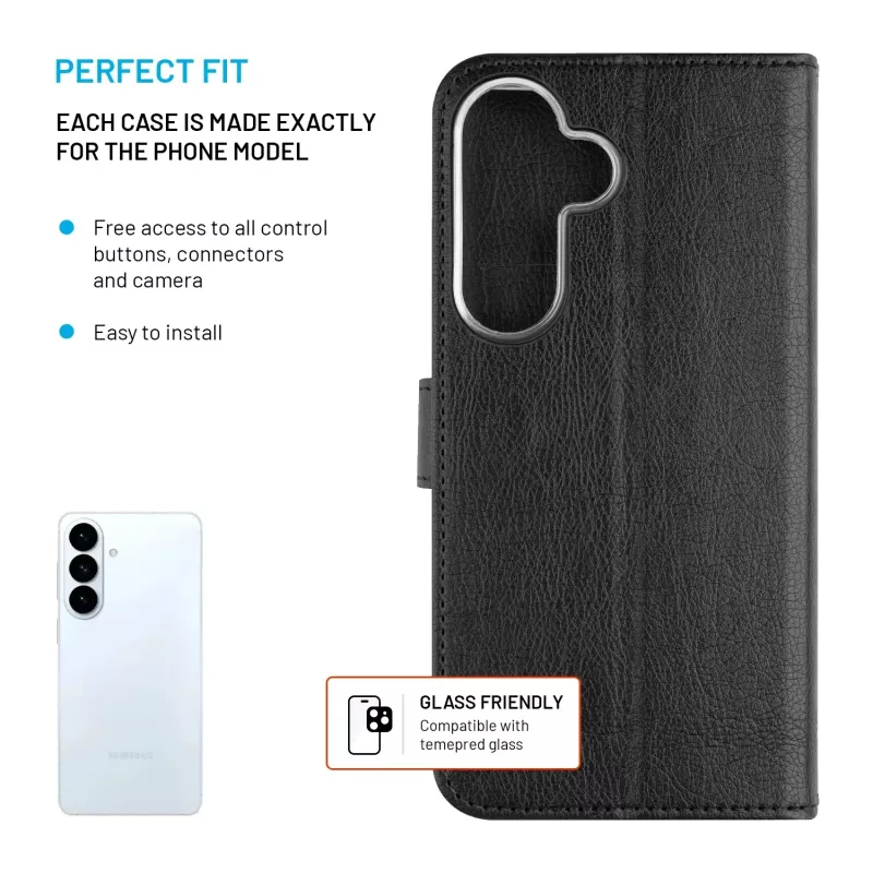 FIXED Opus para Samsung Galaxy S26+, negro | Funda trasera fija