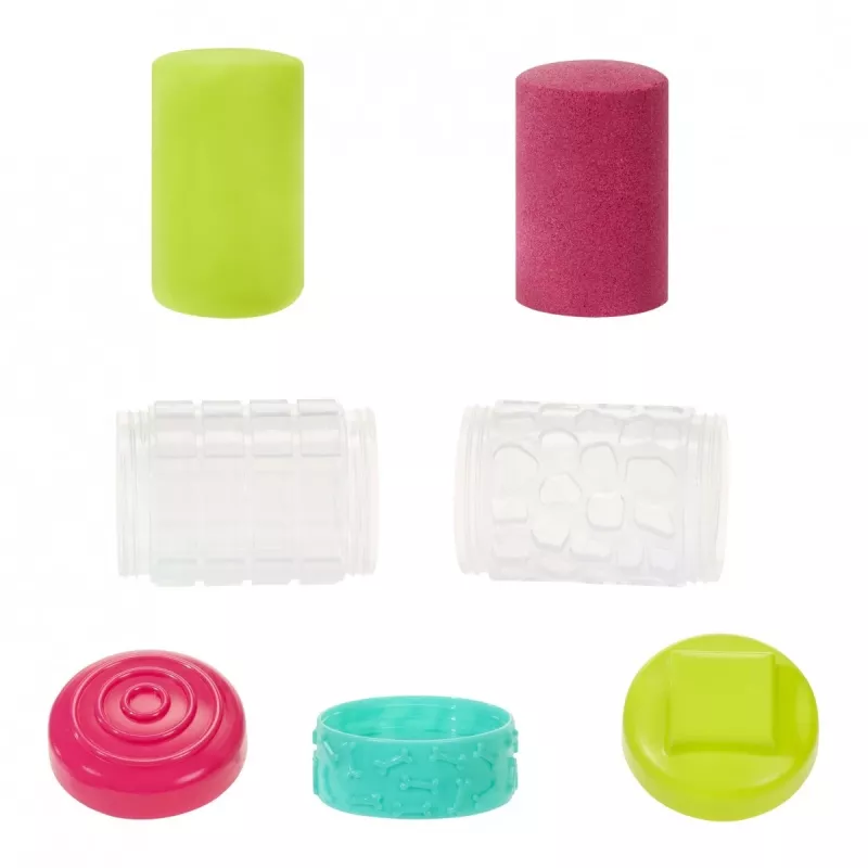 Plastilina Wonder Factory Never Dry Dough, verde lima, rosa
