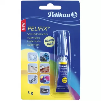 Pegamento instantáneo líquido Pelikan PELIFIX 3g azul