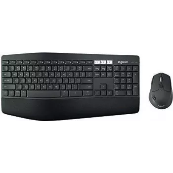 Conjunto de teclado y ratón inalámbrico Logitech MK850 Performance – Tamaño completo (100%) – Inalámbrico – RF Wireless + Bluetooth – QWERTY – Negro – Ratón incluido