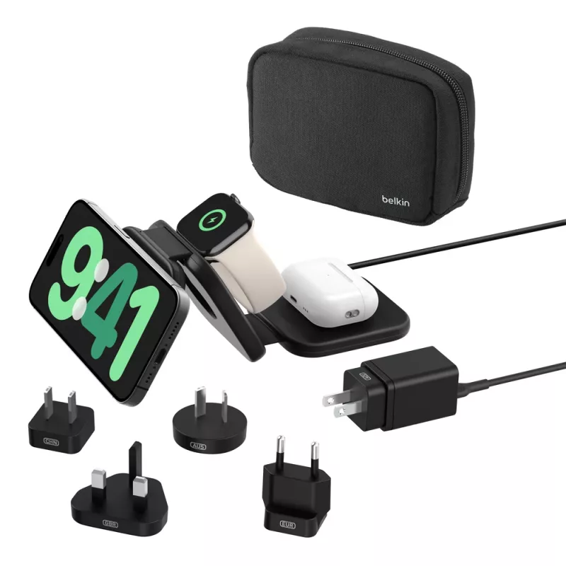 Belkin BoostCharge Pro auriculares smartphone smartwatch negro USB carga inalámbrica rápida