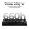 Teclado mecánico 75% Keychron V1 Ultra 8K — QWERTY, Bluetooth y cable, RGB, negro