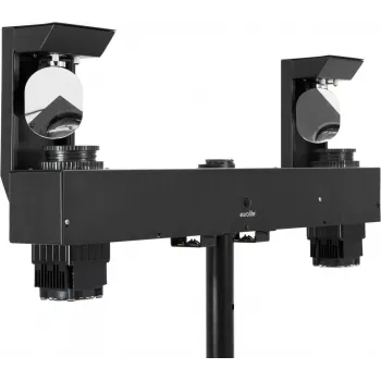 Barra de escaneo LED doble EUROLITE 51786200 con control DMX, barra de escaneo LED 2x10W
