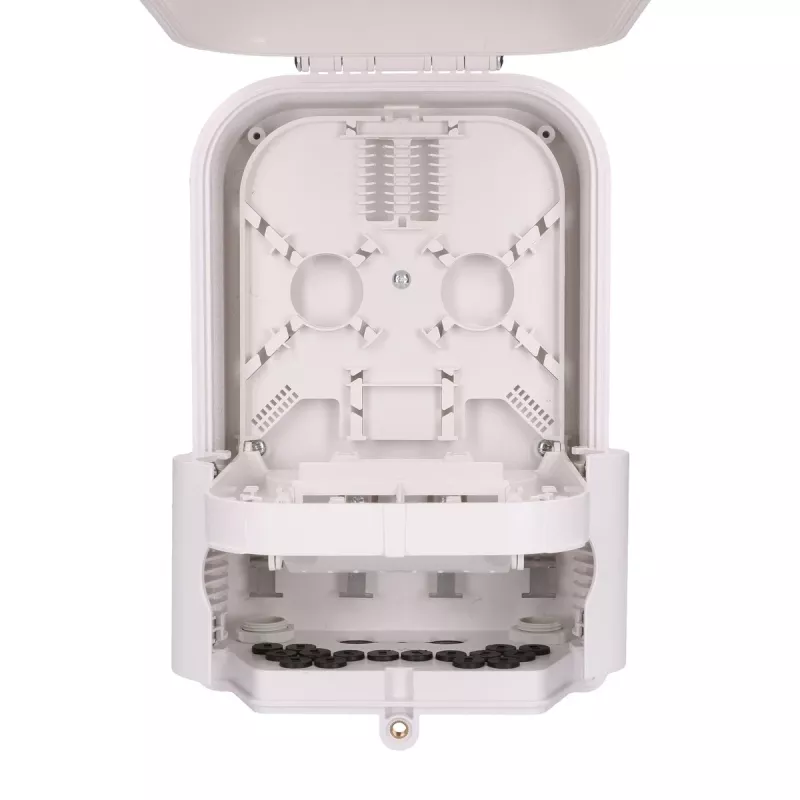 Caja de terminación de fibra óptica Extralink Mona 16 fibras blanco plástico PVC