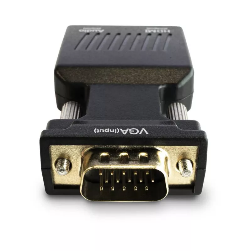 Convertidor VGA a HDMI SAVIO CL-145, audio, Full HD, negro