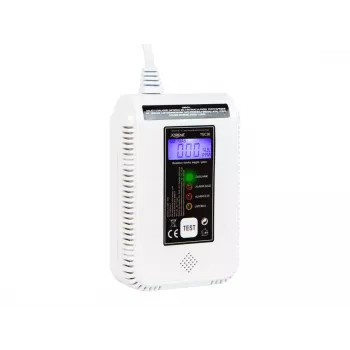Detector de monóxido de carbono y gas BLOW TGC30 WiFi Tuya — LCD, 85 dB, con cable, montaje en superficie, blanco