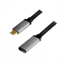 LogiLink Cable USB USB 3.2 Gen 2 CUA0105 0,5 m USB-C Negro Gris